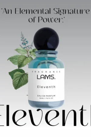 Lams Eleventh Eau de Parfum 50ml with herbal design and fragrance tagline